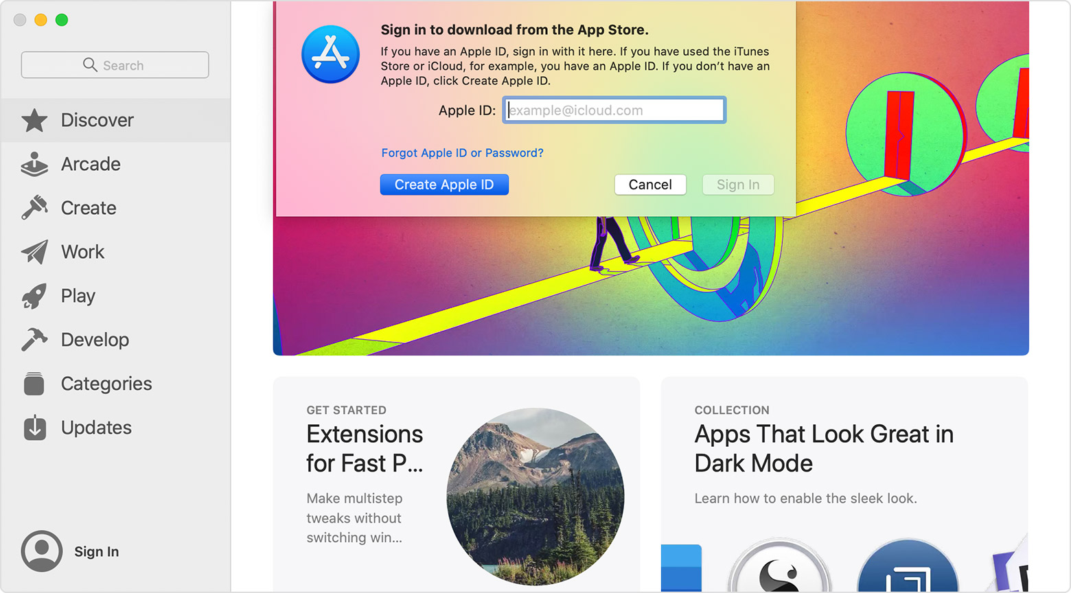 App store for a computer